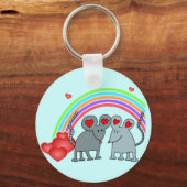 Mice in Love Valentines Schlüsselanhänger (Vorderseite)