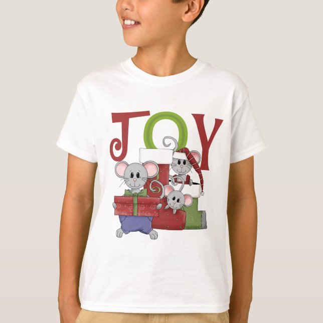Mice JOY Weihnachtsgeschenke T - Shirt (Vorderseite)