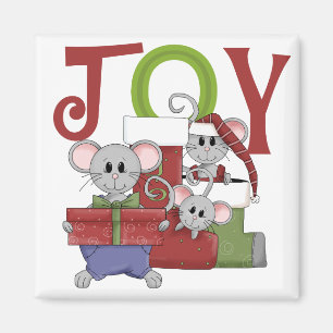 Mice JOY Weihnachtsgeschenke T - Shirt Magnet