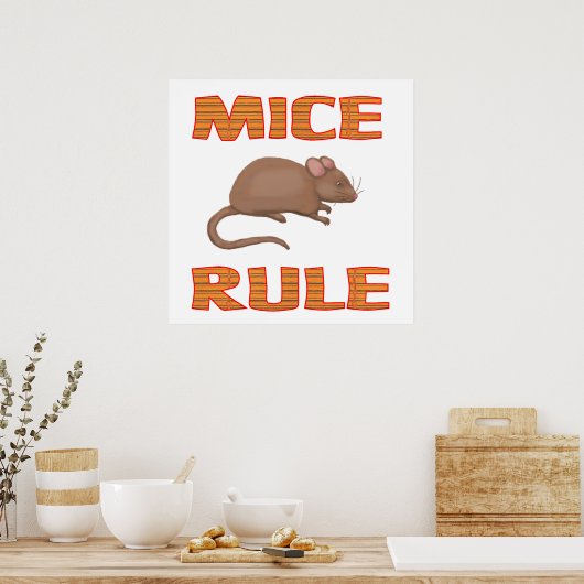 MICE RULE Poster (Küche)