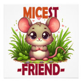 Micest Friend lustige Puppe Niedlich Baby Maus Car Fotodruck (Vorne)