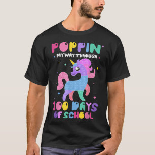 Mich durch 100 Tage Schulunikorn bewegen  T-Shirt