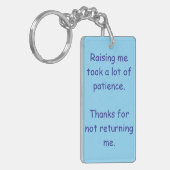 Mich großzuziehen schlüsselanhänger (Vorderseite links)