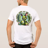 Mich individuell anpassen!-Frustrierter Hase, der Tri-Blend Shirt (Rückseite)