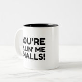 MICH KLEINE WILLEN ZWEIFARBIGE TASSE (Vorderseite Links)