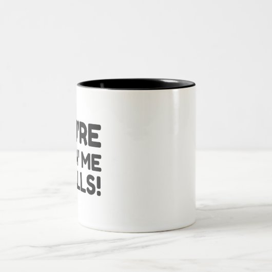 MICH KLEINE WILLEN ZWEIFARBIGE TASSE (Mittel)