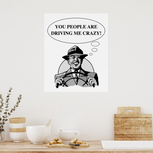 MICH KRAZY FAHREN POSTER (Küche)