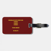 MICH! Mädchen Maroon Gold Volleyball Geschenke! Gepäckanhänger (Rückseite horizontal)