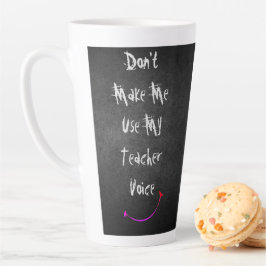 ・ Mich nicht dazu zwingen, meine Lehrerin zu benut Milchtasse