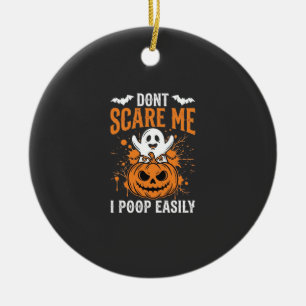 Mich nicht erschrecken Halloween Geist Kürbis Desi Keramik Ornament