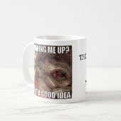Mich oben wecken? Bumblesnot Tasse (Vorderseite Links)