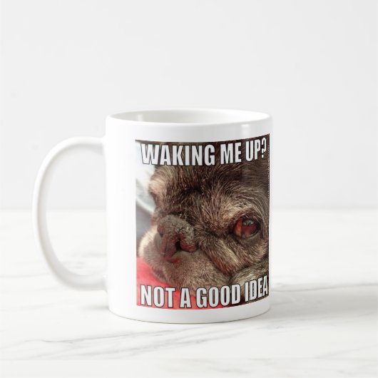 Mich oben wecken? Bumblesnot Tasse (Links)