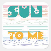 Mich Quadratischer Aufkleber (Vorderseite)