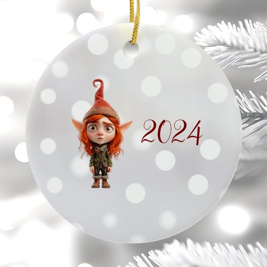 Mich Teen Weihnachts-Elf-Keramik Ornament