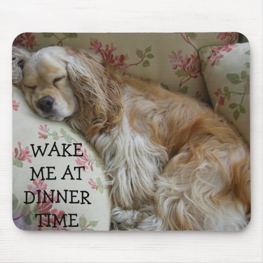 "MICH ZUM ABENDESSEN WECK" MUSTERPAD MOUSEPAD (Vorne)