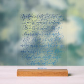 Micha 4:4 acrylschild (Neutral)