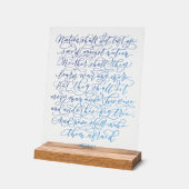 Micha 4:4 acrylschild (Winkel)