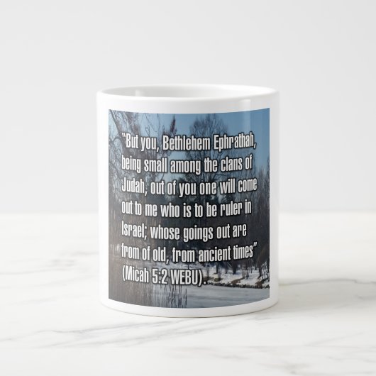 Micha 5:2 WEBU Mug Jumbo-Tasse (Vorderseite)