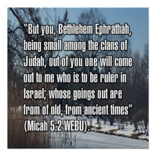 Micha 5:2 WEBU Poster