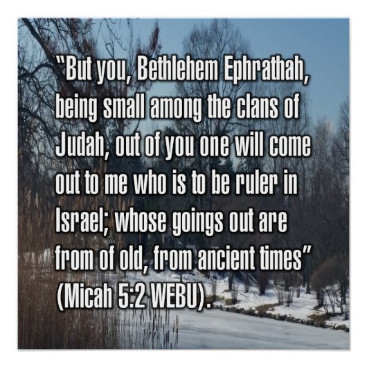 Micha 5:2 WEBU Poster (Vorderseite)