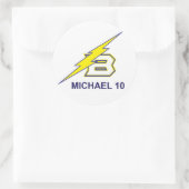 MICHAEL 10 RUNDER AUFKLEBER (Tasche)