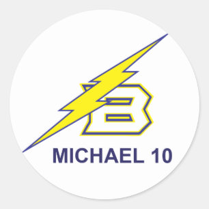 MICHAEL 10 RUNDER AUFKLEBER