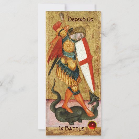 Michael Archangel und Dragon Sienese Gebet (Vorderseite)