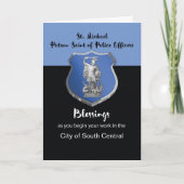 Michael Blessings zum neuen Polizeibeamten Karte (Vorderseite)