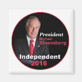 Michael BLOOMBERG 2016 Square Magnet (Vorne)