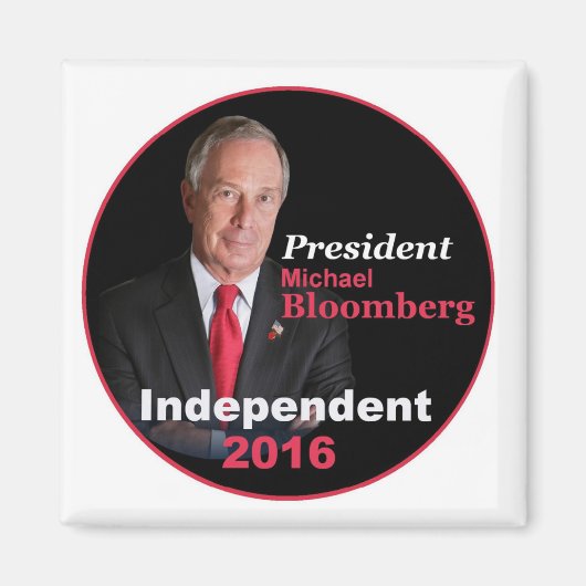 Michael BLOOMBERG 2016 Square Magnet (Vorne)