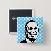 Michael Bloomberg Button (Vorne & Hinten)
