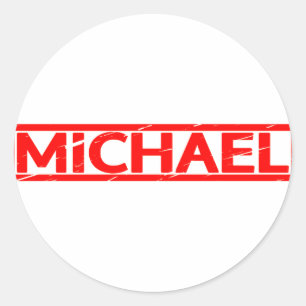 Michael Briefmarke Runder Aufkleber