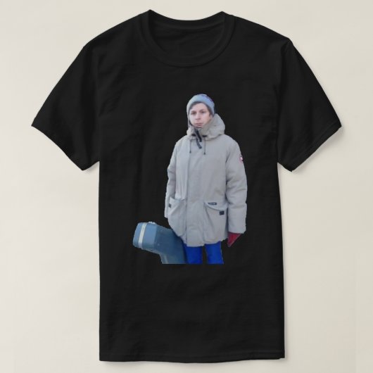 Michael cera big coat Sticker T-Shirt (Design vorne)
