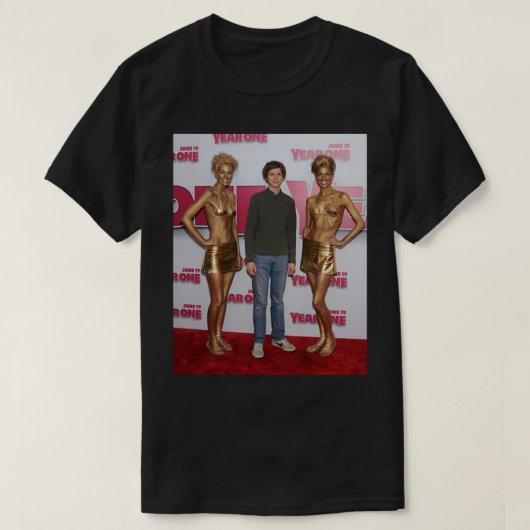 Michael Cera Gold Ladys Cursed Foto T-Shirt (Design vorne)