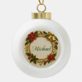 Michael Christmas Ornament – Personalized Keepsake (Vorderseite)