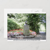 Michael Collins Memorial bust, Dublin Irland. Postkarte (Vorne/Hinten)