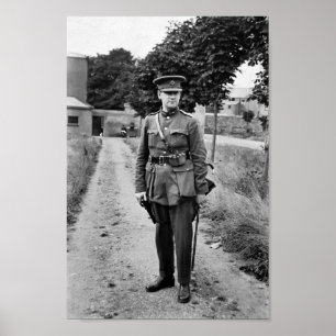 Michael Collins verkleidet in Uniform 1922 Poster