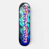 MICHAEL Customized Graffiti Skateboard (Vorderseite)