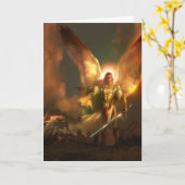 Michael der Erzengel Karte (Gelbe Blume)