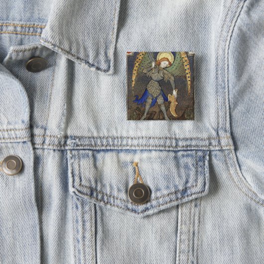 Michael der Erzengel mit dem Teufel Button (Beispiel)