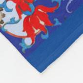 Michael der Erzengel mit dem Teufel, rote Drachen Fleecedecke (Ecke)