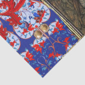 Michael der Erzengel mit dem Teufel, rote Drachen Seidenpapier (Detail)