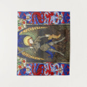 Michael der Erzengel mit dem Teufel, Rote Drachen Wandteppich (Vorderseite)