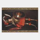 Michael der Erzengel von Fra Angelico, Zurbaran Geschenkpapier Set (Vorderseite 3)