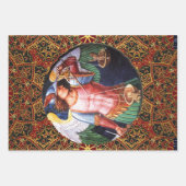 Michael der Erzengel von Fra Angelico, Zurbaran Geschenkpapier Set (Vorderseite 2)