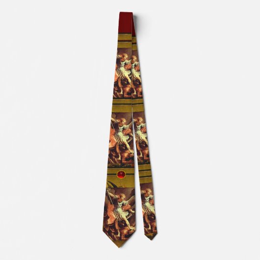 Michael der Erzengel von Guido Reni, Krawatte Ruby (Vorderseite)