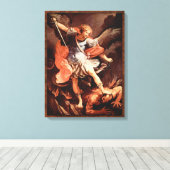 Michael der Erzengel von Reni Good vs Evil Leinwanddruck (Insitu (Holzboden))