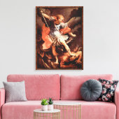 Michael der Erzengel von Reni Good vs Evil Leinwanddruck (Insitu (Wohnzimmer))