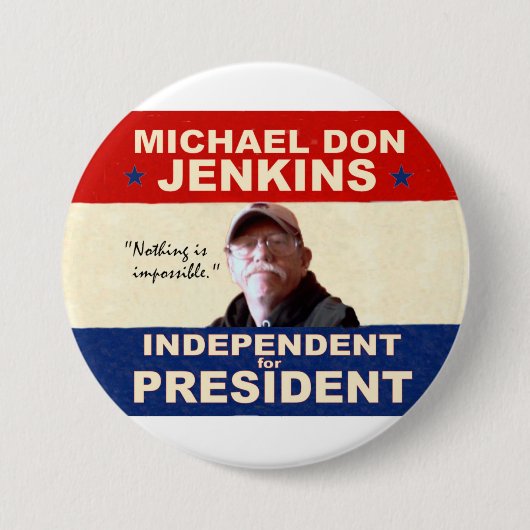 Michael Don Jenkins für Präsidenten 2012 Button (Vorderseite)
