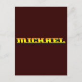 MICHAEL für Michael Postkarte (Vorderseite)